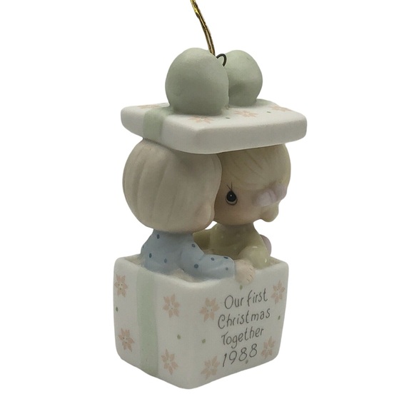 🎁3 for $20🎁 VTG 1988 PRECIOUS MOMENTS 1988 Ornament Our First Christmas Together - Picture 2 of 2